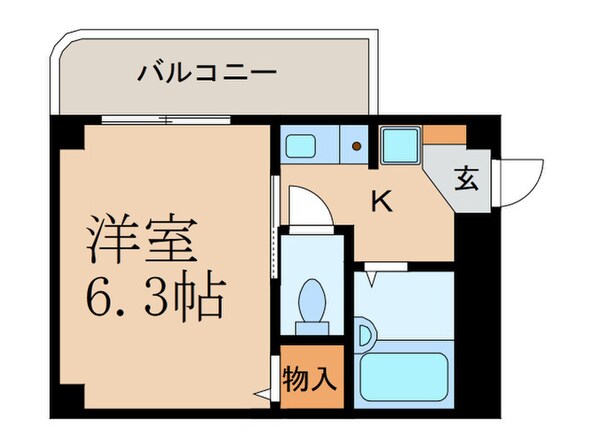 山路ハイツⅢの物件間取画像